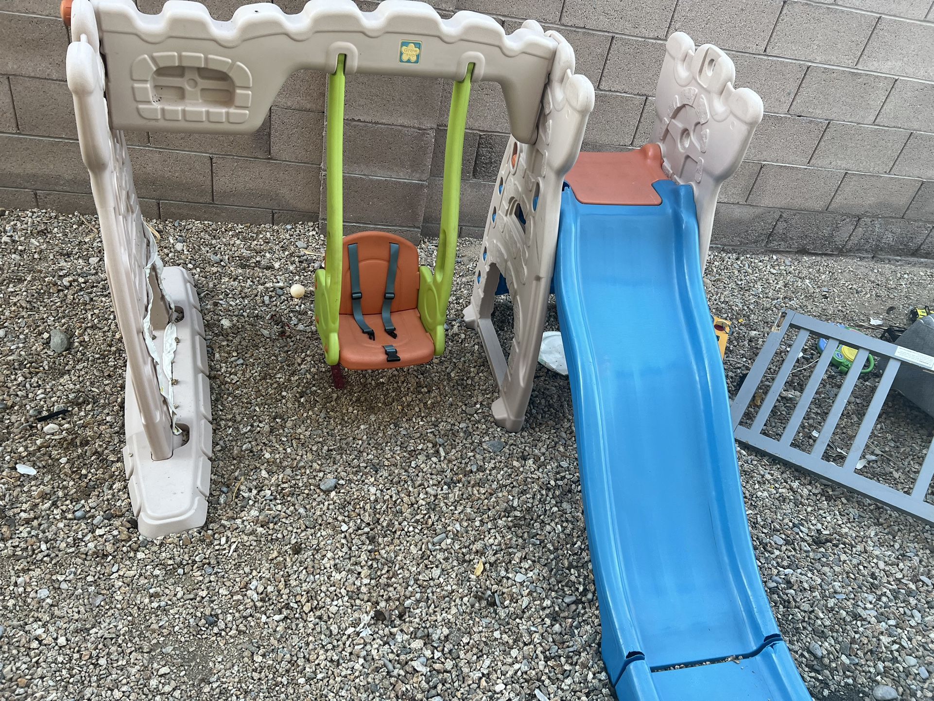 Slide And Swing Set 