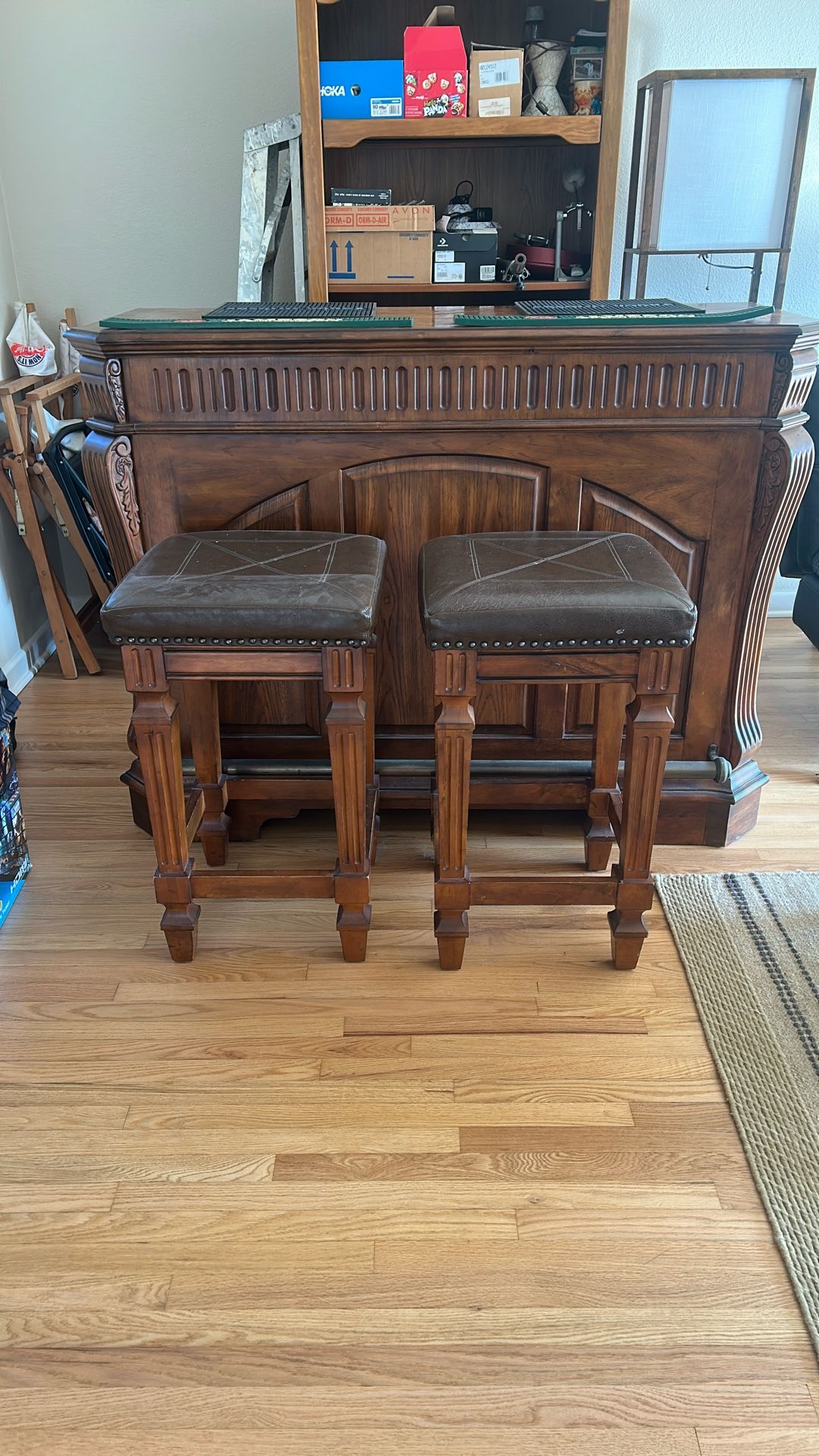 Bar And Stool For Sale. Comes With Mats!