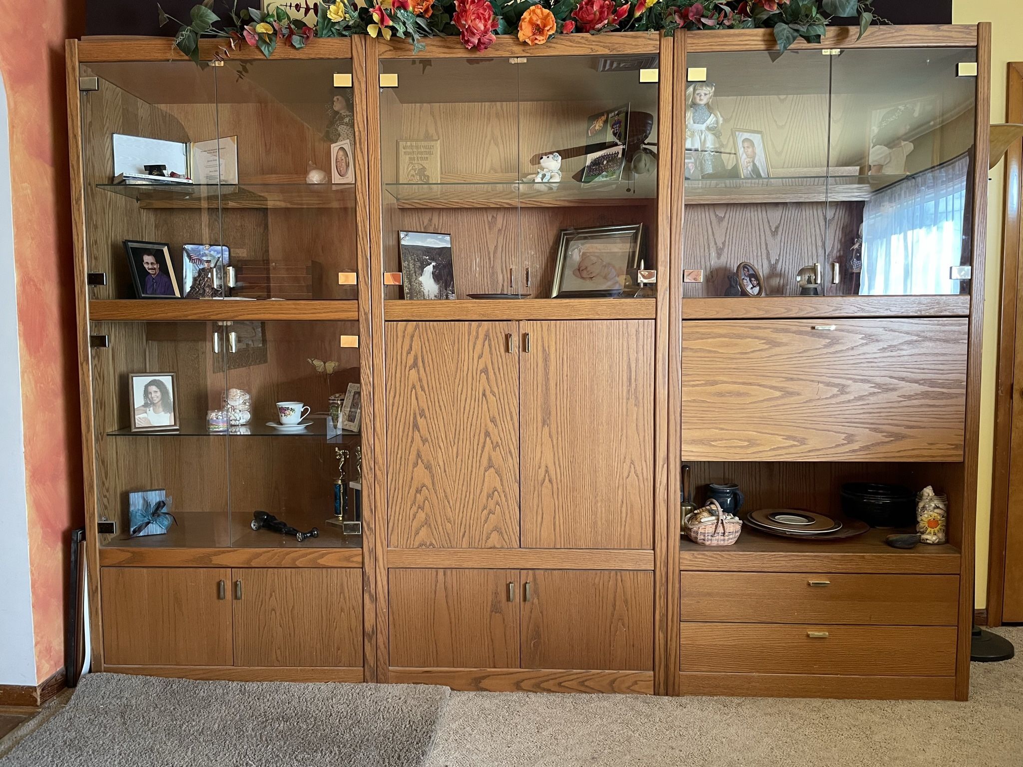 3 Piece Entertainment Center w/ Desk
