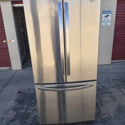 LG Refrigerator Stainless Steel 3 Door 33 Wide 32 Deep 69 Tall 