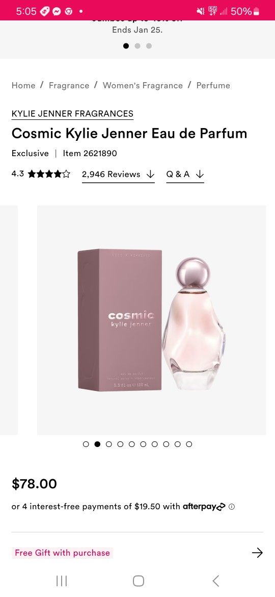 Cosmic Kylie Jenner Perfume 3.3oz 
