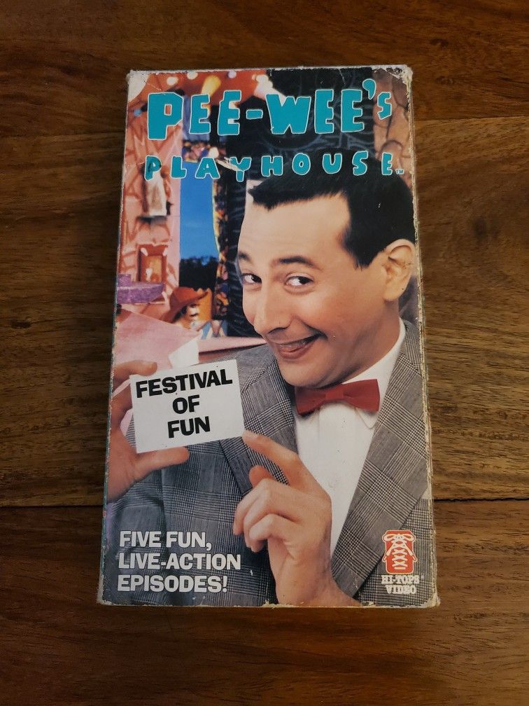 Pee-Wee's Playhouse Festival of Fun VHS 1989 UNTESTED