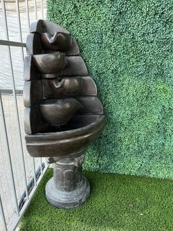 Corner Concrete Fountain
