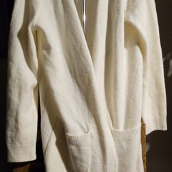 Forever 21 Womens Ivory Cardigan (2XL)