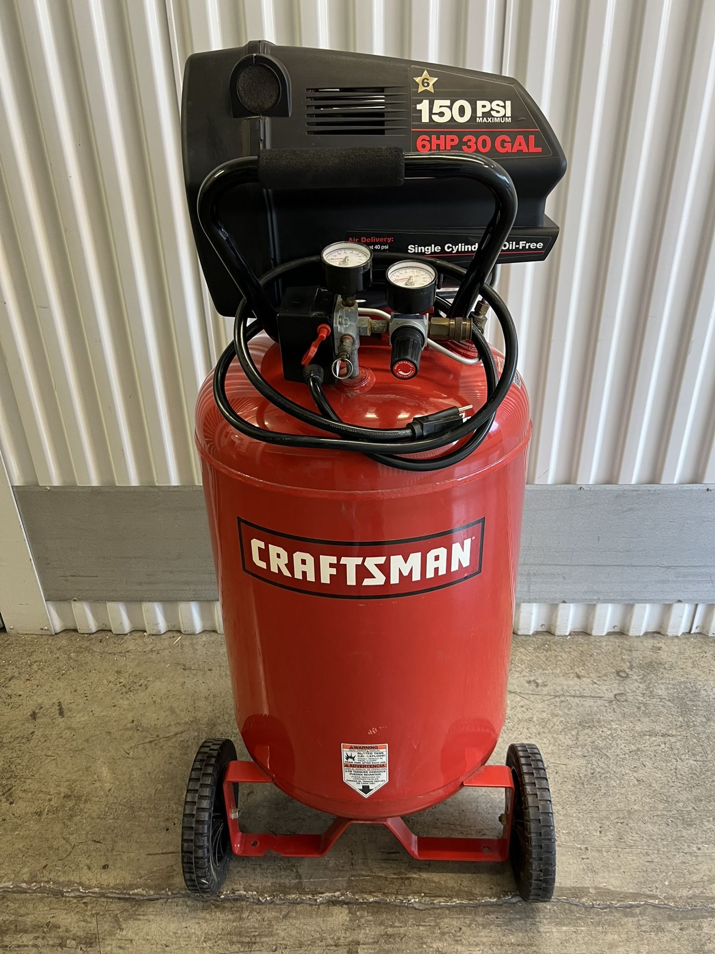 Craftsman Air Compressor 6hp 30-gallon