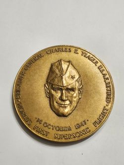 3" Inch General Charles Yeager 1st Supersonic Flight US Mint Bronze Medal