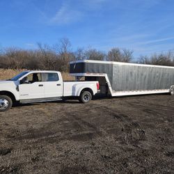 2002 Featherlite 44 ft car hauler cargo trailer all aluminum  4940