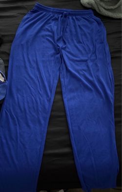 blue baggy sleeping pants