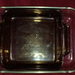 Vintage glass oven dish bake