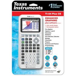 Texas Instruments TI-84 Plus CE Graphing Calculator – White – BRAND NEW / SEALED