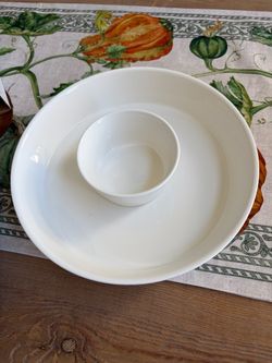 New boxed 2 pc porcelain Appetizer Set