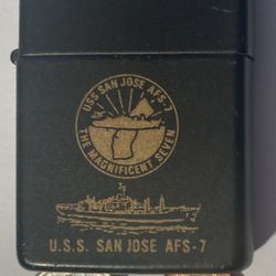 Vintage Zippo Lighter USS San Jose AFS-7
