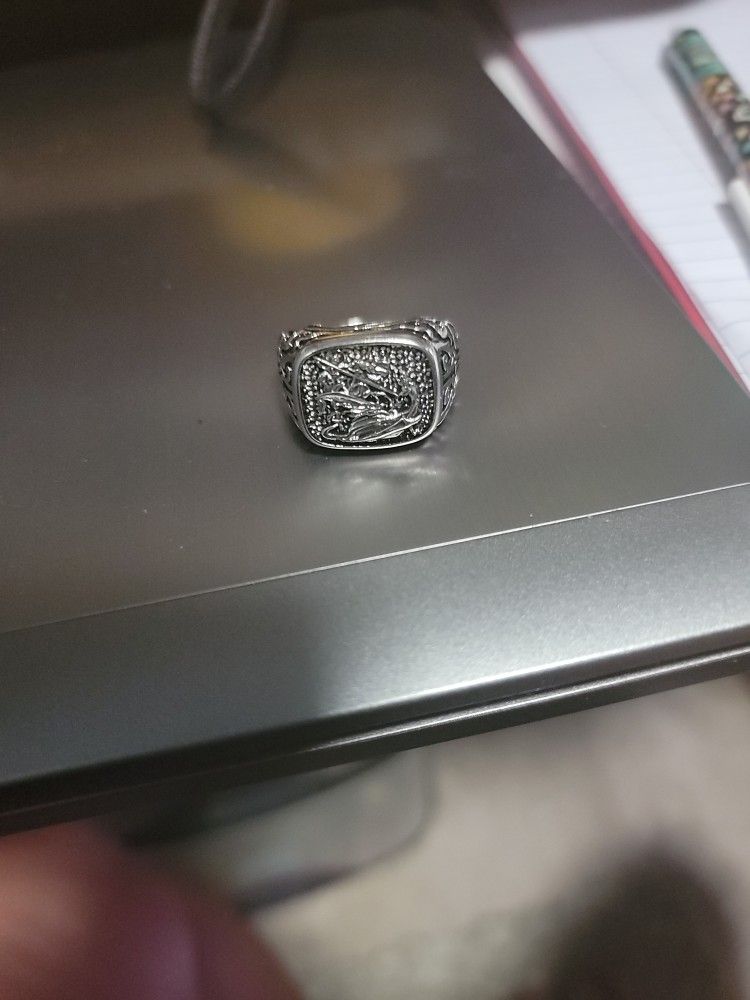 Men's Size 10 Stainless Steel Ring