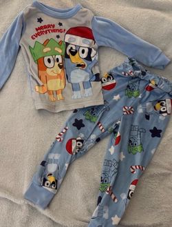 Bluey Velour Christmas PJ Set