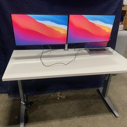 60x30 Electric Height Adjustable Table! We Also Have Ergonomic Chairs And Monitor Arms!