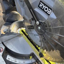 Ryobi Miter Saw Corded Sliding Miter Saw With LED Cutline Indicator