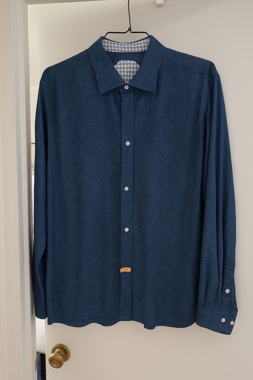 Robert Graham Men’s 3XL Blue Paisley Dress Shirt – Classic Fit – Worn Once