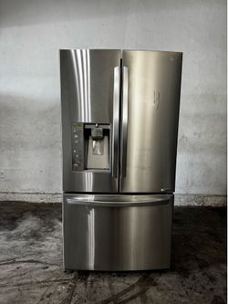 LG French Doors counter depth stainless steel refrigerator