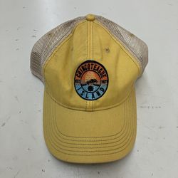 Chincoteague Island Trucker Mesh Hat New with Tags NWT Yellow snap back