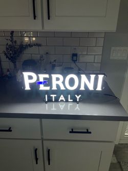 Peroni Italy Italian Flag Motion LED Bar Light With AV Adapter - Used A Couple Of Times- Like New