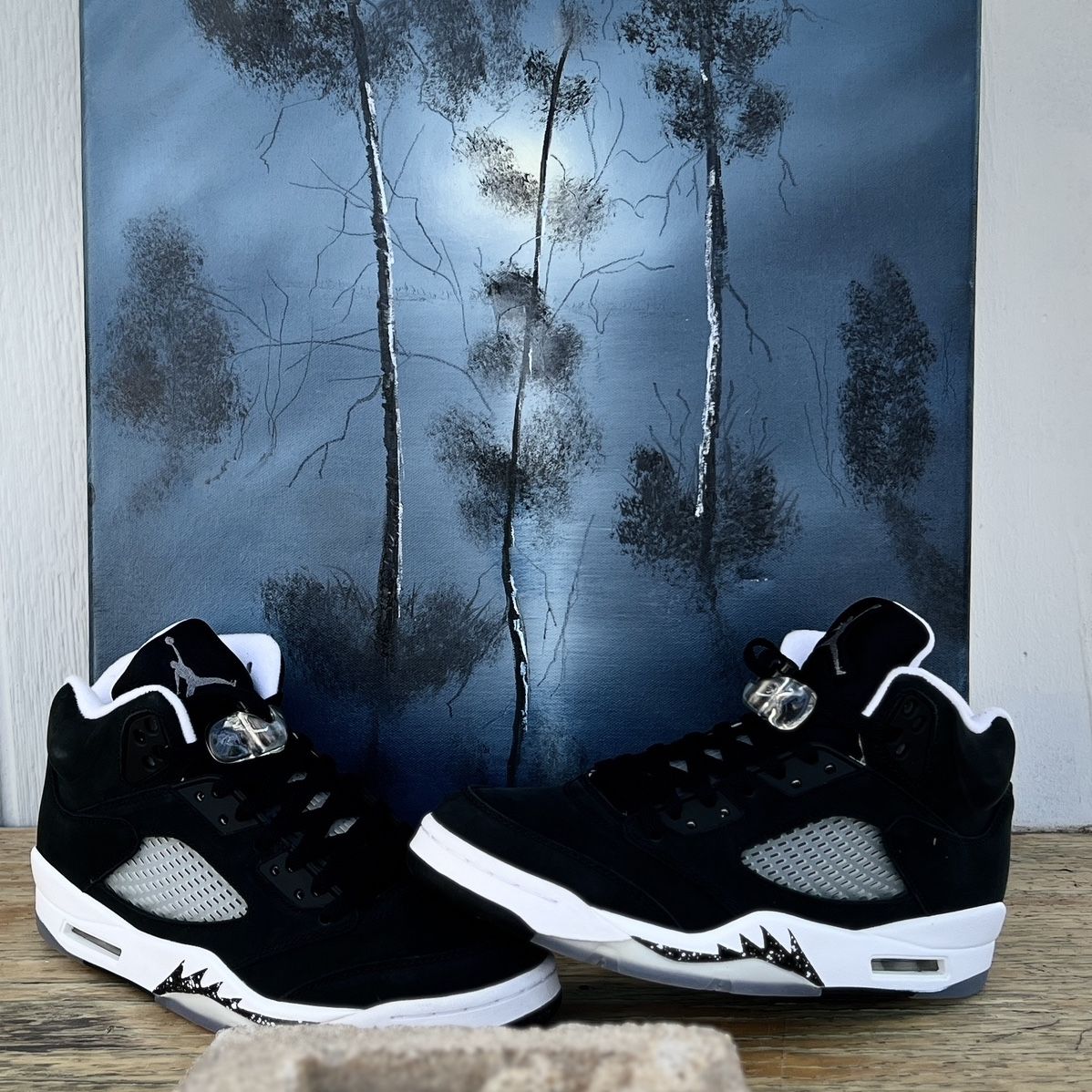 Jordan 5 Oreo - Dark trees Of Triumph Painting 