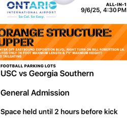 Parking USC Football v Georgia Southern