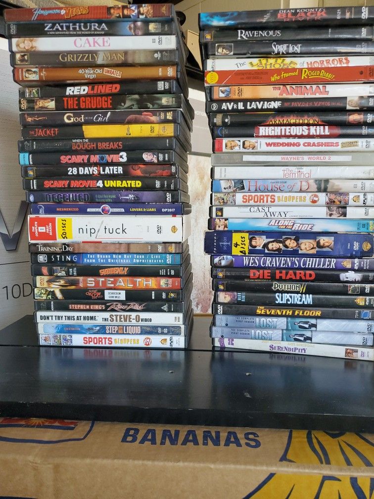 DVD's 101 Assorted Movies. None X Rated.