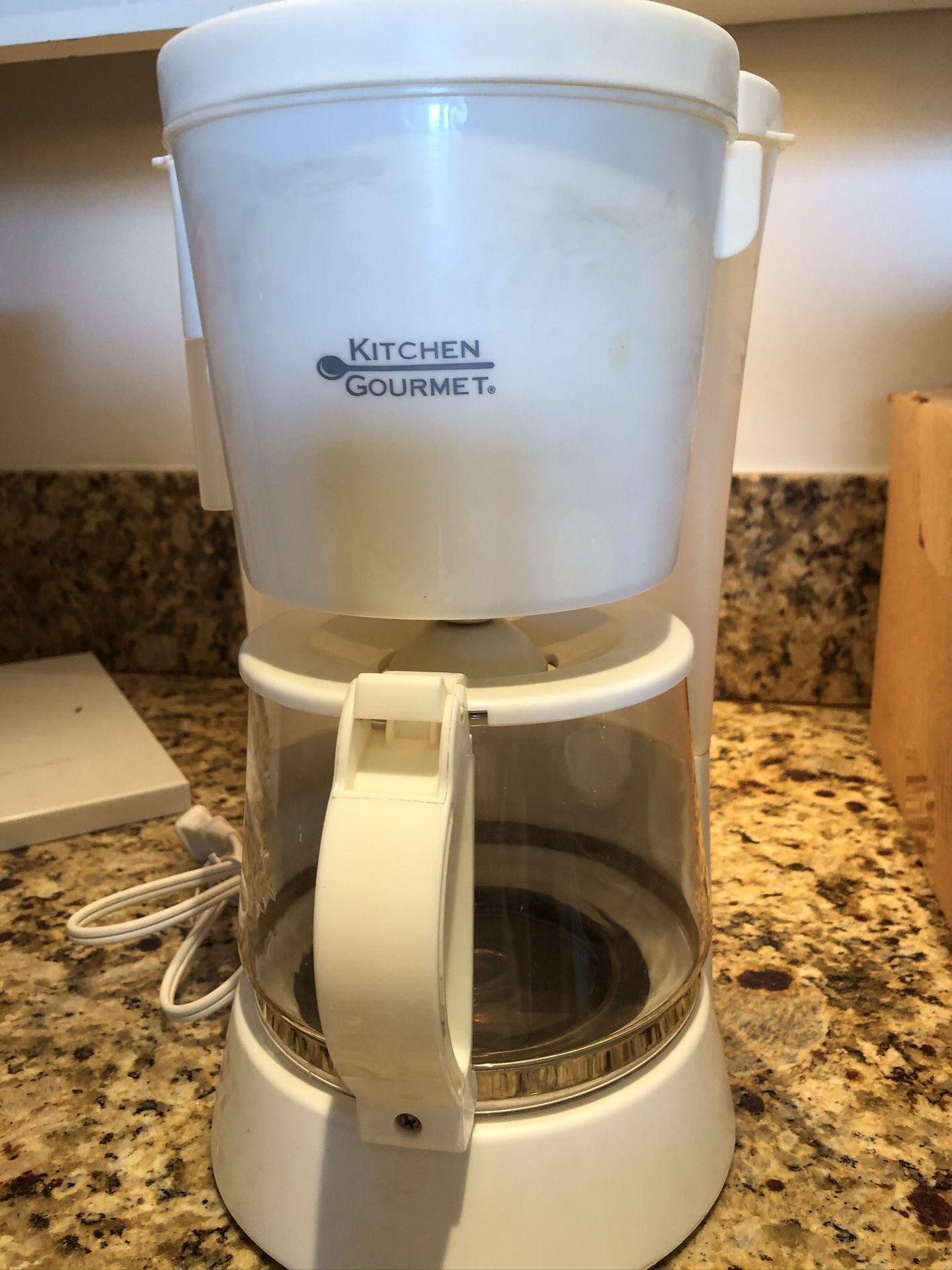 White coffee maker. 10 cup