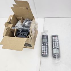 NEW Panasonic KX-TGD833W DECT 6.0 Cordless Phone System 3 Handsets Answering Machine