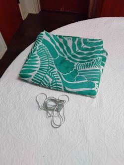 Like New Shower Curtain With Rings 