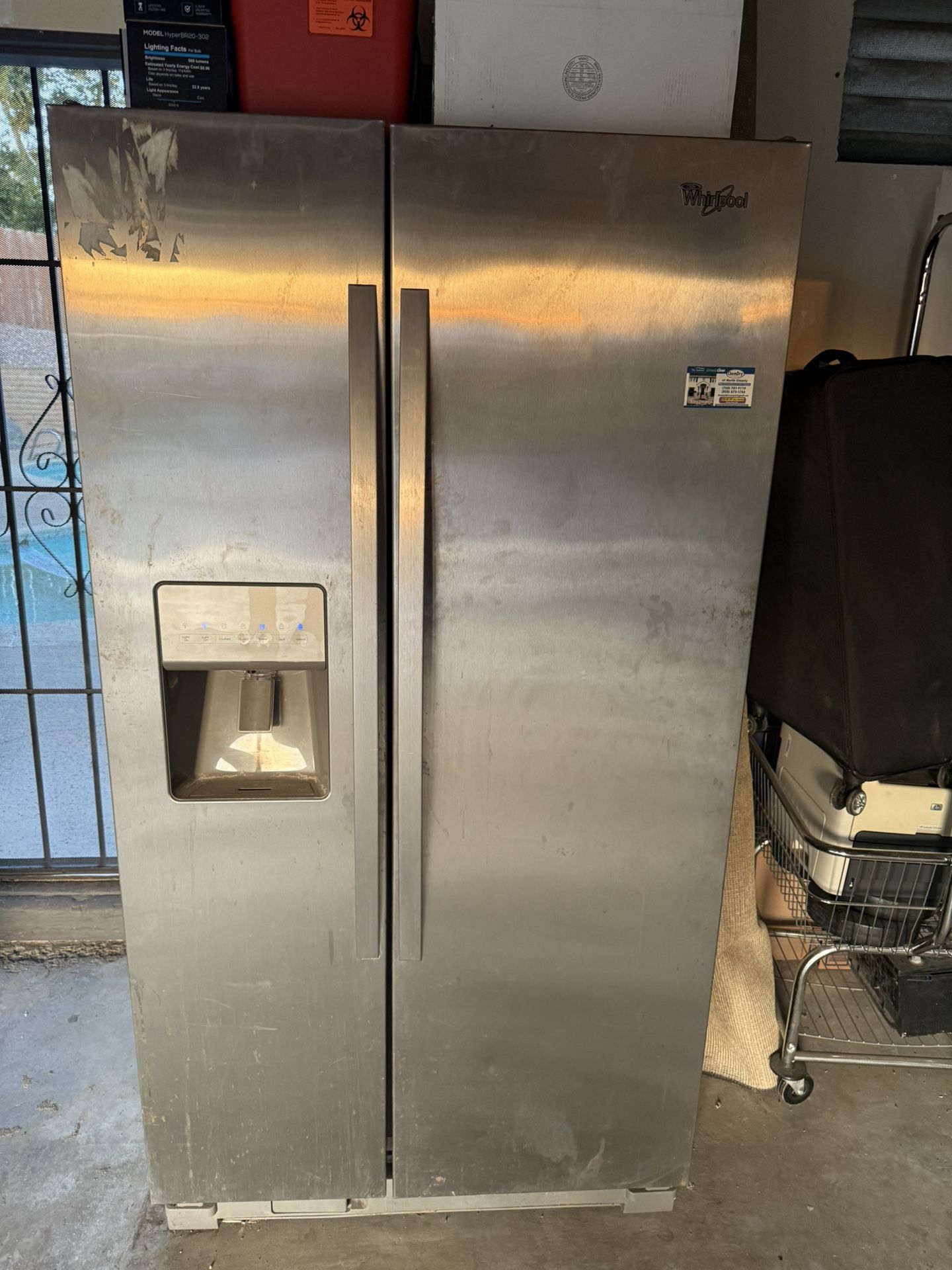 WHIRLPOOL REFRIGERATOR 24.6 Cu Ft