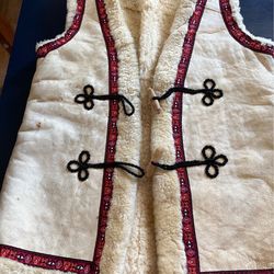 Vintage sheep skin vest