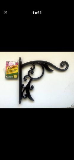 NEW ***NO OFFERS*** 9.5" X 10" Vigoro IRON Decorative PLANT BRACKET