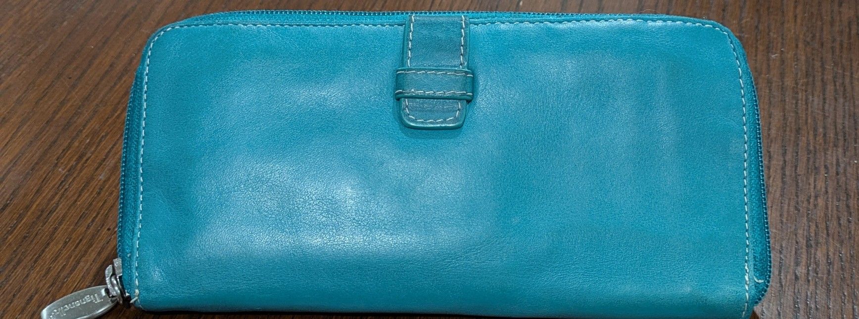 Turquoise Leather Wallet 