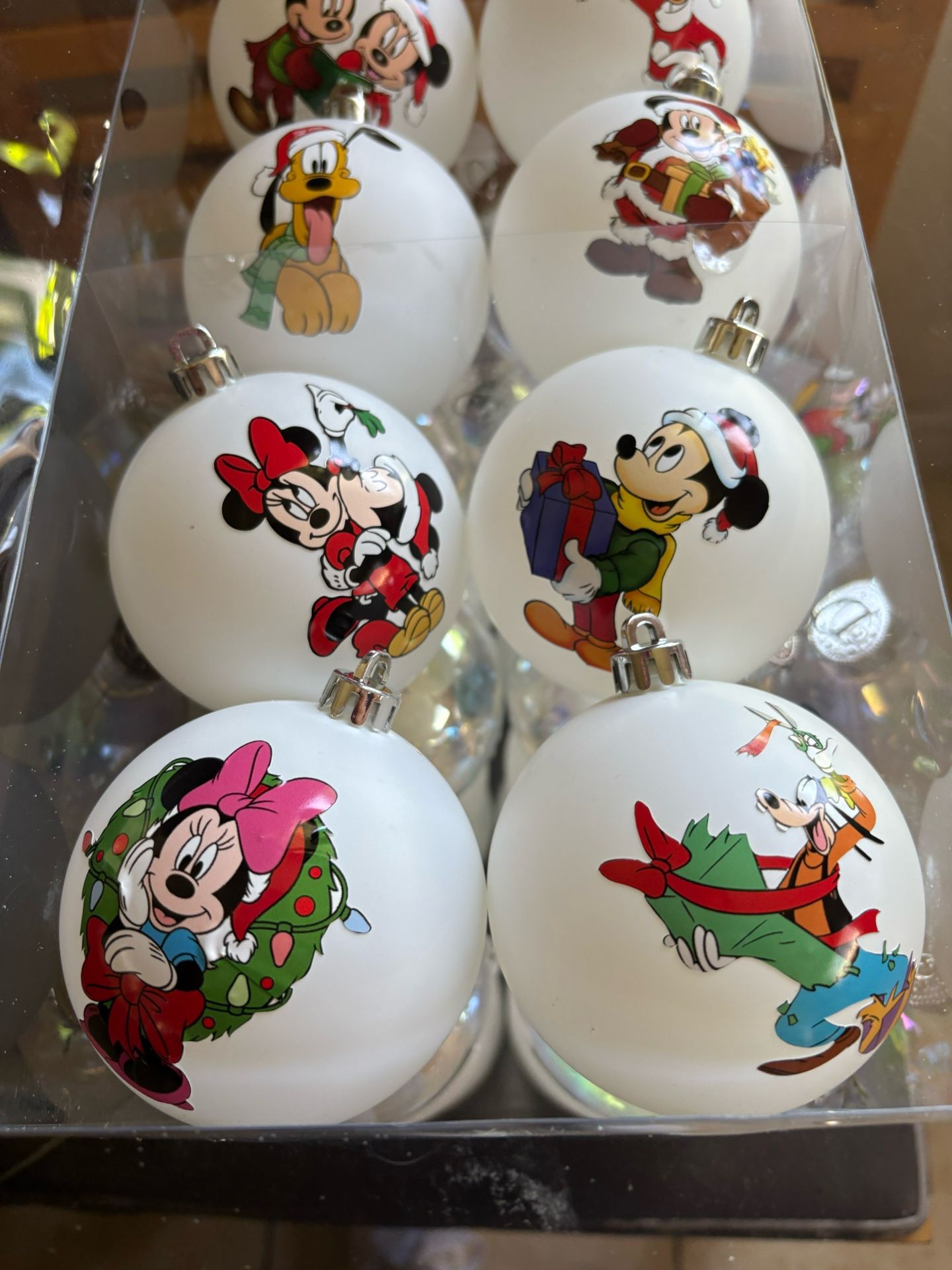 Mickey Mouse white ornaments