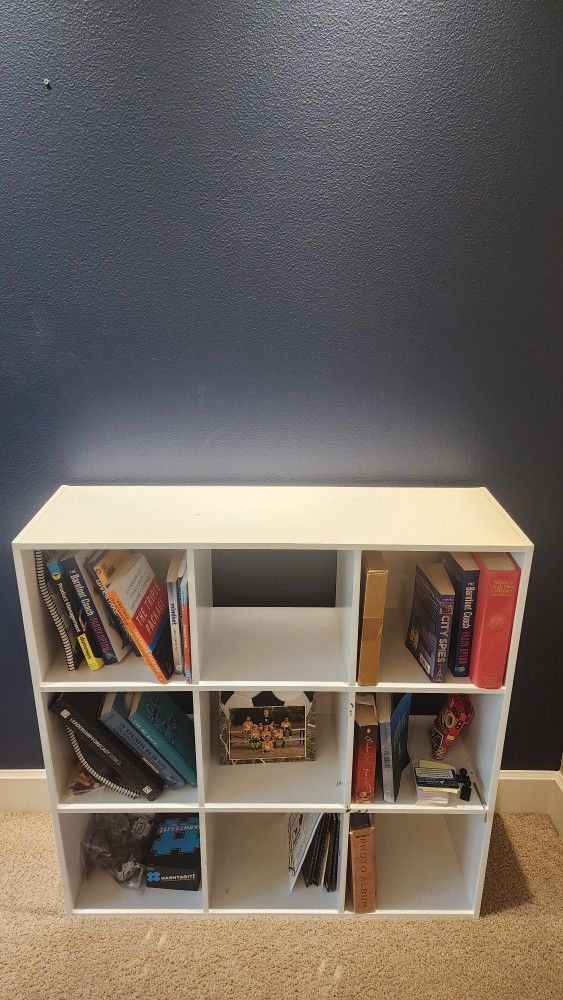 9 Cube Book/ Decorative Objects Organizer