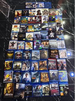 LIKE NEW BLUE-RAY 3D MOVIES  TRANSFORMERS, HEIST, JURASSIC PARK, TERMINATOR 3D, MAN OF STEEL, FANTASTIC 4. HOBBIT 3D,  FURIOUS 7, MACBETH, HEIST,CREED