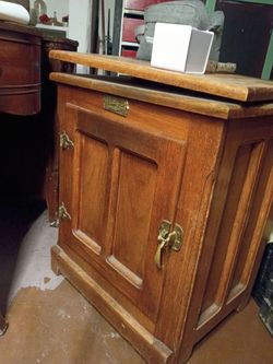 Old refrigerator / TV stand