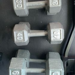 Weights Dumb Bells  30 40 60 Lbs.