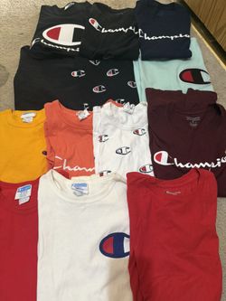 Lot Of Champion Shirts Size S And M 