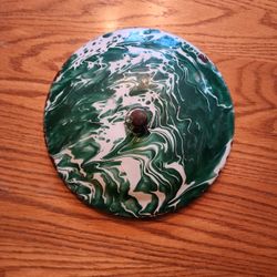 Antique Enamel Pot Lid