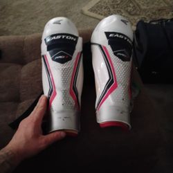 Easton Pro 7 Hockey Shin Guards - Senior 