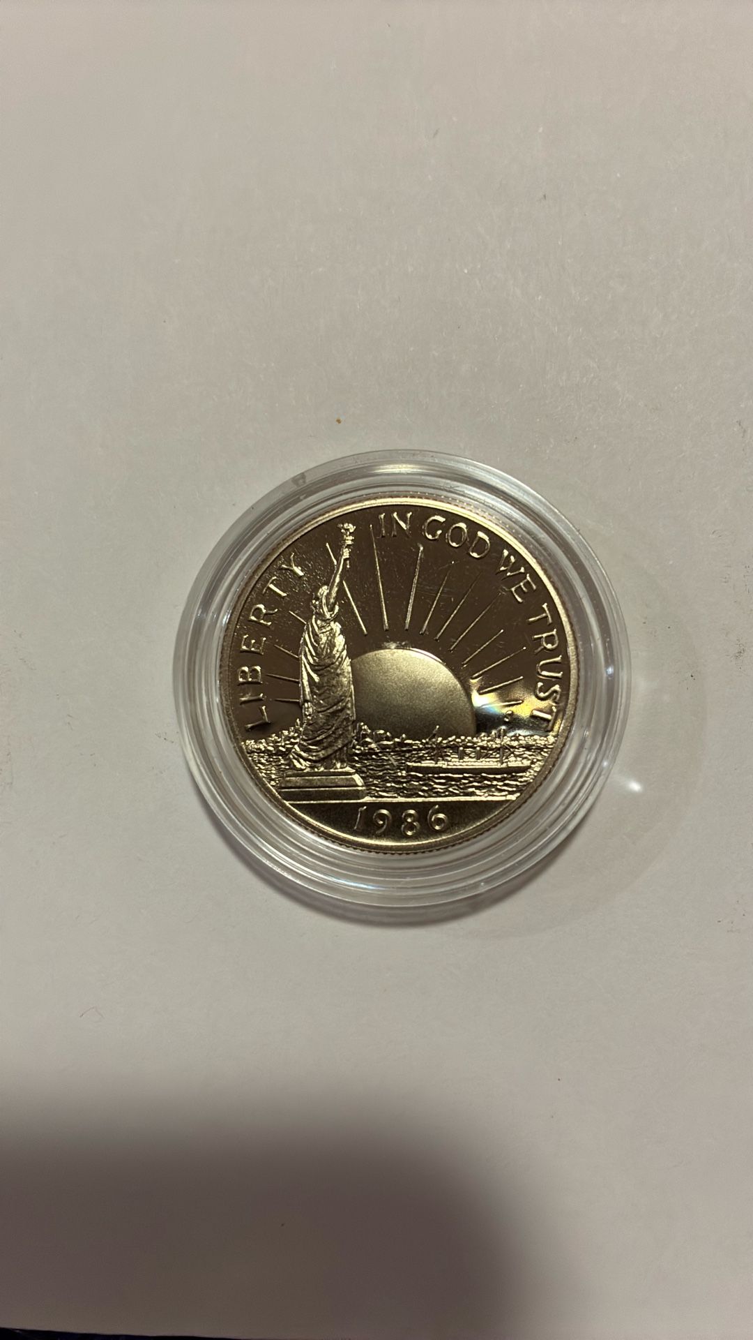 1986 S PROOF STATUE LIBERTY HALF DOLLAR
