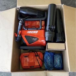 ECHO eFORCE 56V 195 MPH 795 CFM Cordless Battery Backpack Blower w/Tube Throttle & (2) 5.0Ah Batteri