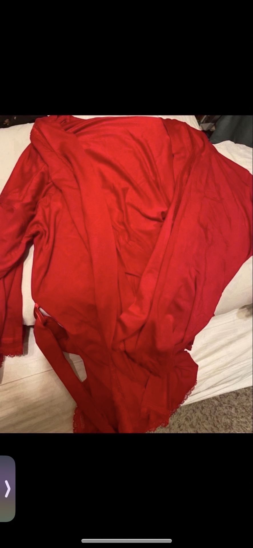victoria secret red robe