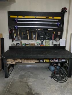 Work Bench and Pegboard