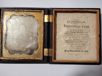 Antique Daguerreotype Photograph in Original A.P. Critchlow Union Case (1850s)
