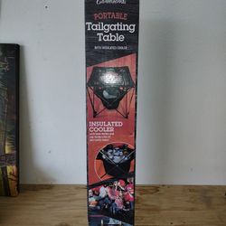 Tailgating Or Camping Table With Insulated Cooler