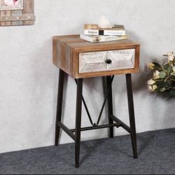 Deco Single Drawer End Table