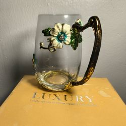 LUXURY CRYSTAL - GLASS COFFEE/TEA MUG